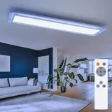 ETC Shop Led Deckenpanel Farbwechsel Deckenleuchte Fernbedienung Deckenlampe Aufbaupanel, Cct, Rgb Led 24w 1460lm 2700-6500k, L 85 cm