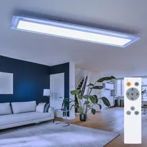 ETC Shop Led Deckenpanel Farbwechsel Deckenleuchte Fernbedienung Deckenlampe Aufbaupanel, Cct, Rgb Led 24w 1460lm 2700-6500k, L 85 cm