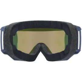 Uvex athletic CV Skibrille für Damen und Herren - Filterkategorie 2 - beschlagfrei - navy matt mirror orange one size