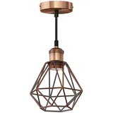 ledscom.de RETRA 1-flg. E27 30 cm Käfig-Schirm bronze