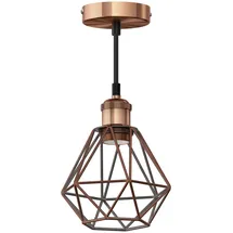ledscom.de RETRA 1-flg. E27 30 cm Käfig-Schirm bronze