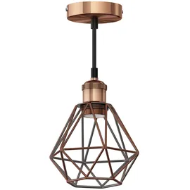 ledscom.de RETRA 1-flg. E27 30 cm Käfig-Schirm bronze