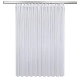 Happy Home Fertigstore Marina, weiß Textil, Uni, 300x150 cm - weiß