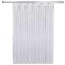 Happy Home Fertigstore Marina, weiß Textil, Uni, 300x150 cm - weiß