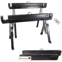 Lemodo Arbeitsbock 2er Set höhenverstellbar, Klappbock bis 590 kg Tragkraft
