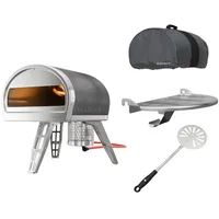 GOZNEY Roccbox Pizzaofen grau inkl. Abdeckhaube, Frontablage und Pizzawender