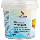 CREARTEC Metallische Strukturpaste - 150g - selbstklebende Spachtelmasse in einem metallischen Look - 7823681 - Silber