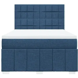 vidaXL Boxspringbett 140 x 200 cm Blau