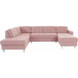 sit&more Wohnlandschaft Mikrofaser 2-Sitzer Rosa
