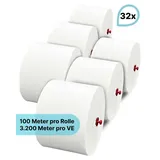Blanc HYGIENIC Toilettenpapier Blanc "Long Life", ENORM ERGIEBIG, wie übliche Rollen, 100% Zellstoff, für Cosmos Toilettenpapierspender, 3L