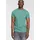 Bruno Banani BRUNO BANANI, Herren, Gr. 3XL (64/66), grün (grün, meliert), Single Jersey, Obermaterial: 100% Baumwolle, meliert, slim fit hüftlang, Rundhals, gerader Abschluss, Shirts T-Shirt, Mit Doppelkragen und Zierbrusttasche, Topseller