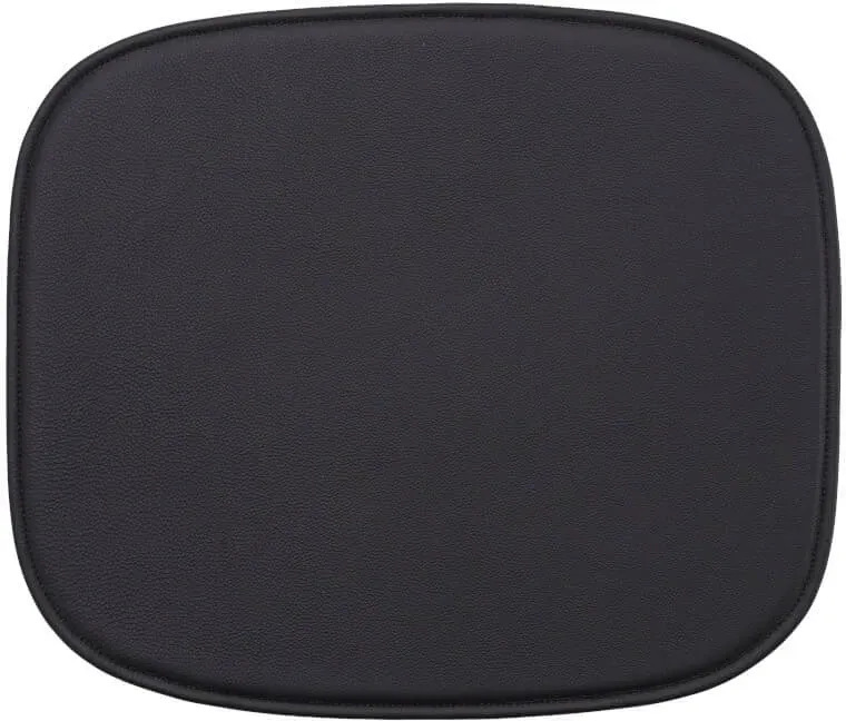 Muuto Fiber Lounge Chair Sitzkissen, easy leder schwarz