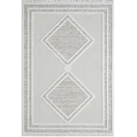 Carpet City Teppich Kurzflor Wohnzimmer - Grau, Beige, -