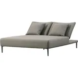 osoltus "osoltus LIV Premium Daybed Doppelliege Axroma Olefin grau" - Grau