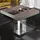 GGM Möbel Bistro Loungetisch 70 x 70 x 41 cm Light Wenge/Edelstahl