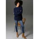Aniston CASUAL Rundhalspullover Blau 48