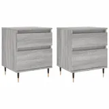 vidaXL Nachtschrank 40 x 35 x 50 cm Grau