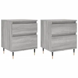 vidaXL Nachtschrank 40 x 35 x 50 cm Grau