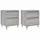 vidaXL Nachtschrank 40 x 35 x 50 cm Grau