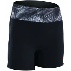 ION Neoprenshort Damen Schwarz/Blumen L
