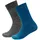 Devold of Norway Kid's Daily Merino Light Sock 2 Paare Blau 28-30
