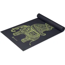 Gaiam YOGAMATTE Tribal Wisdom 6mm Premium schwarz/grün, ONE SIZE