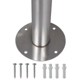 vidaXL Briefkasten Edelstahl silber