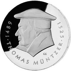 20-Mark-DDR-Gedenkmünze "500. Geburtstag Thomas Müntzer"
