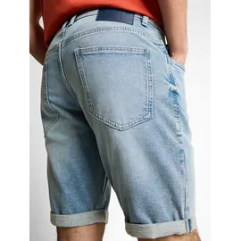 Tom Tailor Herren TTJOSH REGULAR SLIM Jeans Shorts, blau, Uni, Gr. 31