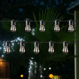 MARELIDA LED Solar Lichterkette 4,5m transparent 10-flammig
