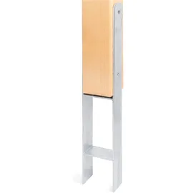GAH Alberts H-Pfostenträger 101 x 600 mm Silber/Stahl