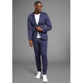 Bruno Banani Anzug "Jersey", Damen, Gr. 52, N + U Gr, blau (marine), Jersey, Obermaterial: 60% Polyester, 35% Viskose, 5% Elasthan. Futter: 100% Polyester, normal, Anzüge, elastische Qualität, Topseller