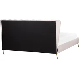 Beliani Miribel 180 x 200 cm Rosa Gold