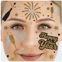 Party Factory Happy New Year Tattoo Kinder