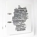Adina Motivordner DIN A4 80 mm Deutschland Städtenamen