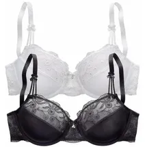 Nuance Bügel-BH Damen schwarz+weiß Gr.75C