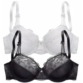 Nuance Bügel-BH Damen schwarz+weiß Gr.75C