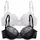 Nuance Bügel-BH Damen schwarz+weiß Gr.75C