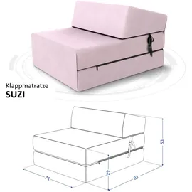 Fdm Klappmatratze Suzi 70 x 200 x 14 cm H3 Mikrofaser