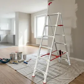 ideoon home Robuste Teleskopleiter 6 Stufen