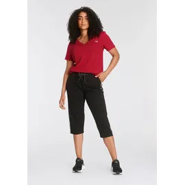 H.I.S. 3/4-Hose "Comfort Fit", Damen, Gr. 56, N-Gr, schwarz, Sweatware, Obermaterial: 95% Baumwolle, 5% Elasthan, bequem 3/4-Länge, Hosen, in großen Größen, Topseller