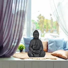Relaxdays Buddha Figur 50 cm grau