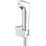 Wenko Bidet-Set Watersaving, Hygiene WC-Set mit Handbrause/Sprühkopf, Schlauch und Wandhalterung,