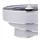 Opviq 1-flg. 40 cm zylindrisch grau silber
