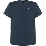 Chiemsee T-Shirt mit tonalem Logo-Design, Größe 146/152 in Blau 19-4010 Total Eclipse