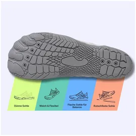 dotales BalanceStep Barfußschuhe in Weiss 36 & Gr.: 43