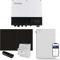 Growatt 10kWp PV Komplettanlage mit Glas Glas Modulen und