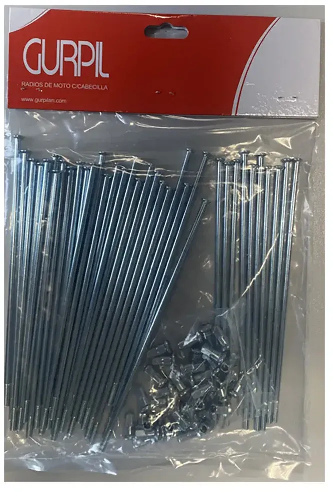 Gurpil 36970 90o Speichen 200 Einheiten - Silver - 210 x 3.50 mm