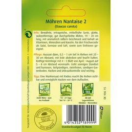 Quedlinburger Saatgut Möhre Nantaise 2