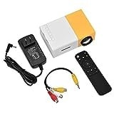 Heimkino Projektor, Tragbarer Mini-LED-Projektor für Multimedia Heimkino Filmprojektor, Unterstützung für AV/USB/HDMI/TF-Eingang für Home Entertainment(Schwarz+Weiß)